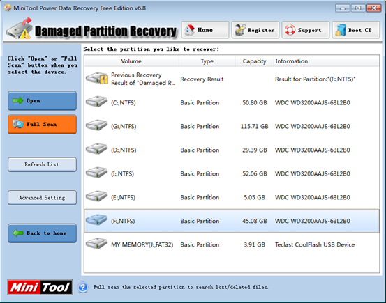 recover-emails-on-windows-7-select-partition-you-want-to-recover